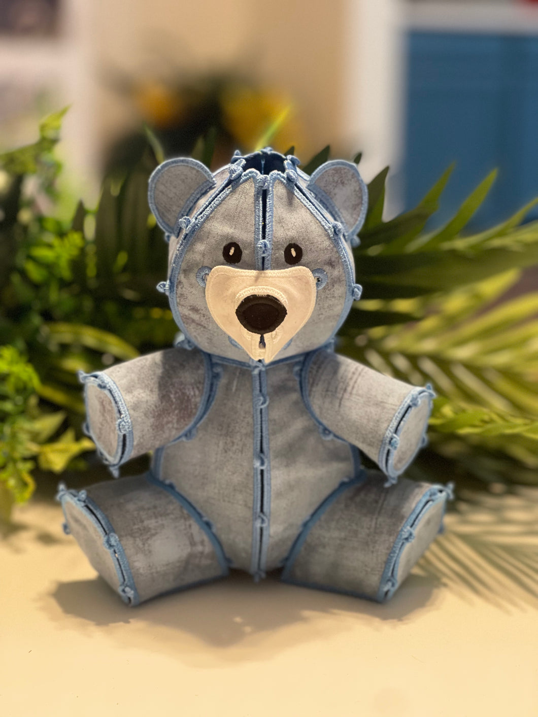 Blue teddy bear