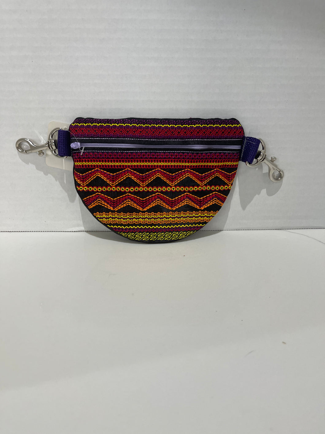 Sunset round tapestry bag