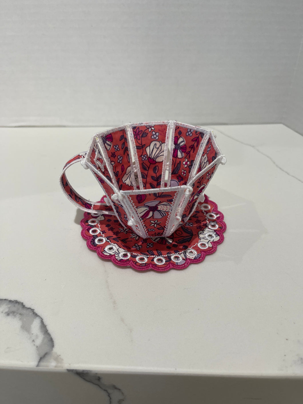 Pink teacup