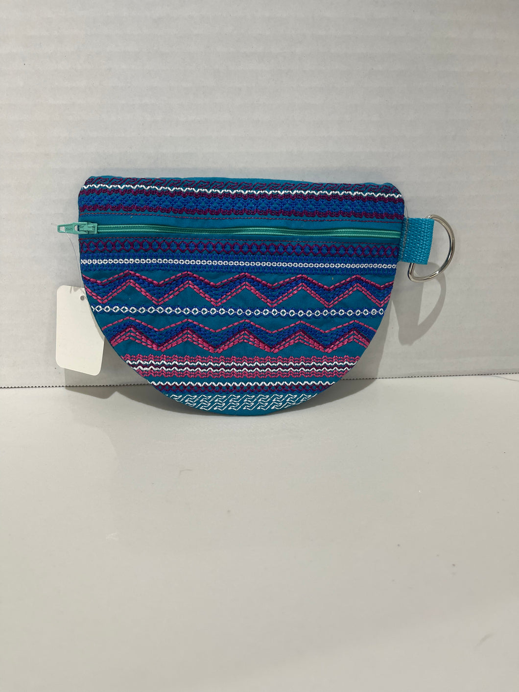 Blue tapestry bag