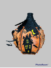 Load image into Gallery viewer, Large haunted house pumpkin
