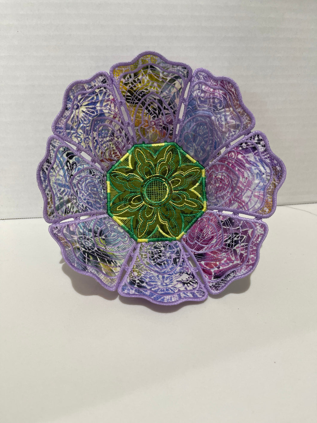 Purple flower bowl